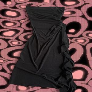 City Triangles Women's Medium Black Strapless Fairy Dress